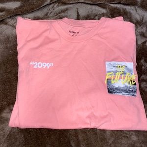 Pink graphic tee